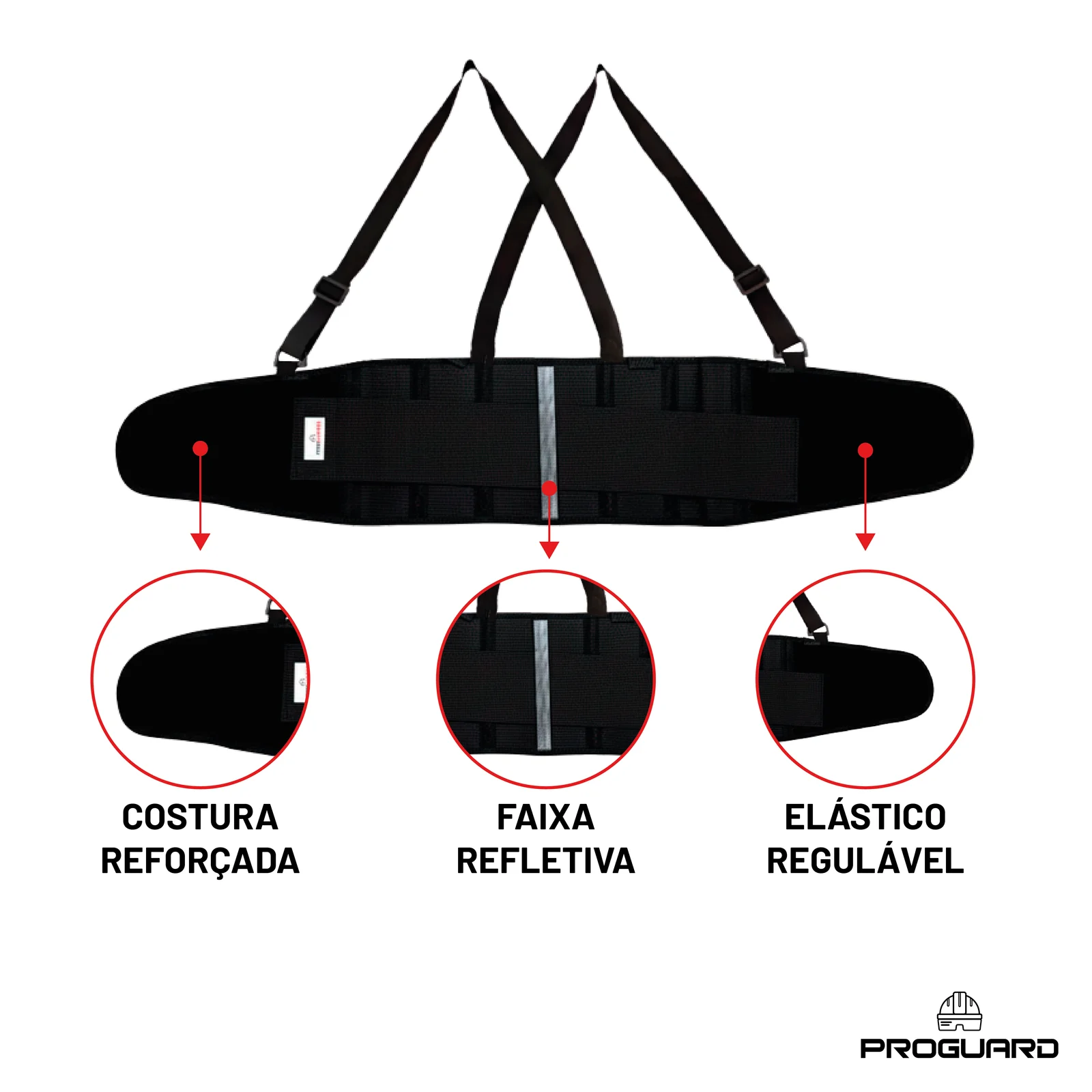 PROGUARD - Faixa Lombar PUMA - Vista Lateral